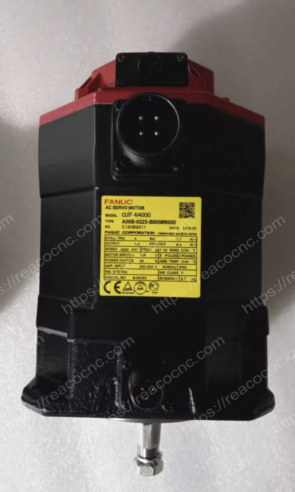 FANUC A06B-0223-B605#S000 αiF 4/4000 AC servo motor