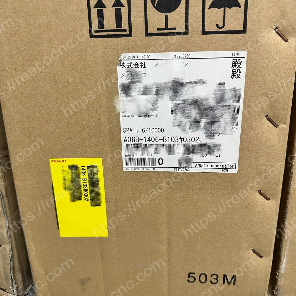 FANUC A06B-1406-B103#0302 αiI 6/10000 spindle motor main view