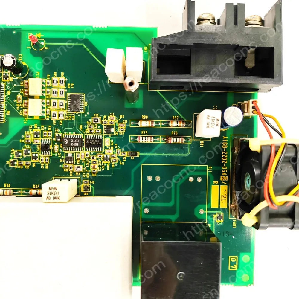 FANUC A16B-2202-0542 model and PCB revision marking