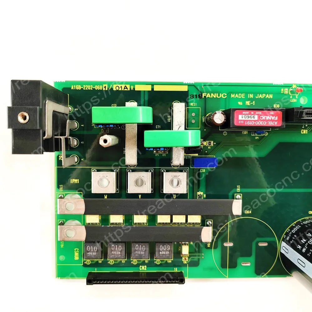 FANUC A16B-2202-0681 power board model and revision label