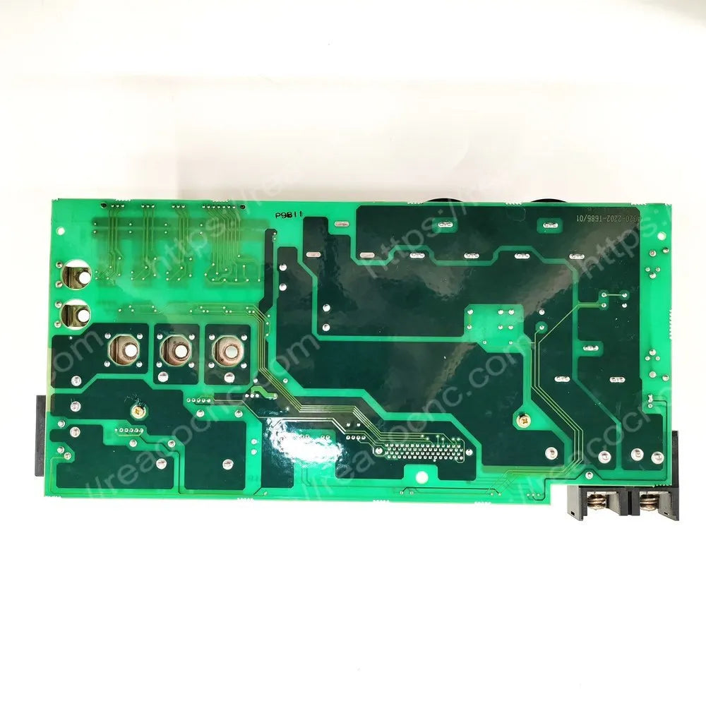 FANUC A16B-2202-0681 circuit board rear solder view