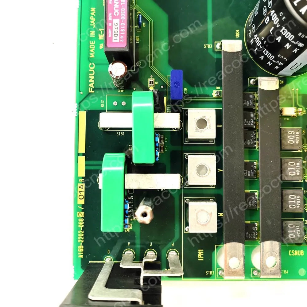 FANUC A16B-2202-0682 power board model and revision label