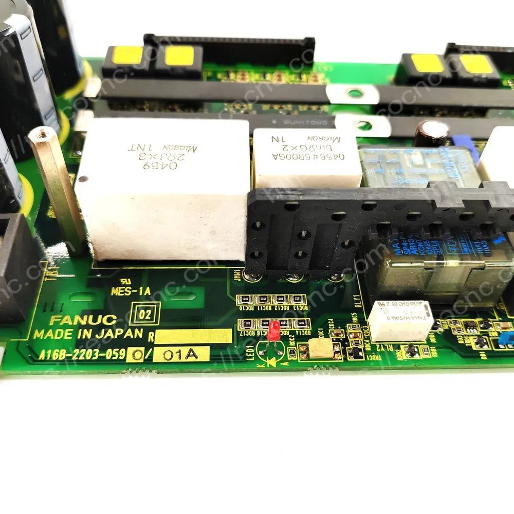 FANUC A16B-2203-0590 PCB model and revision label