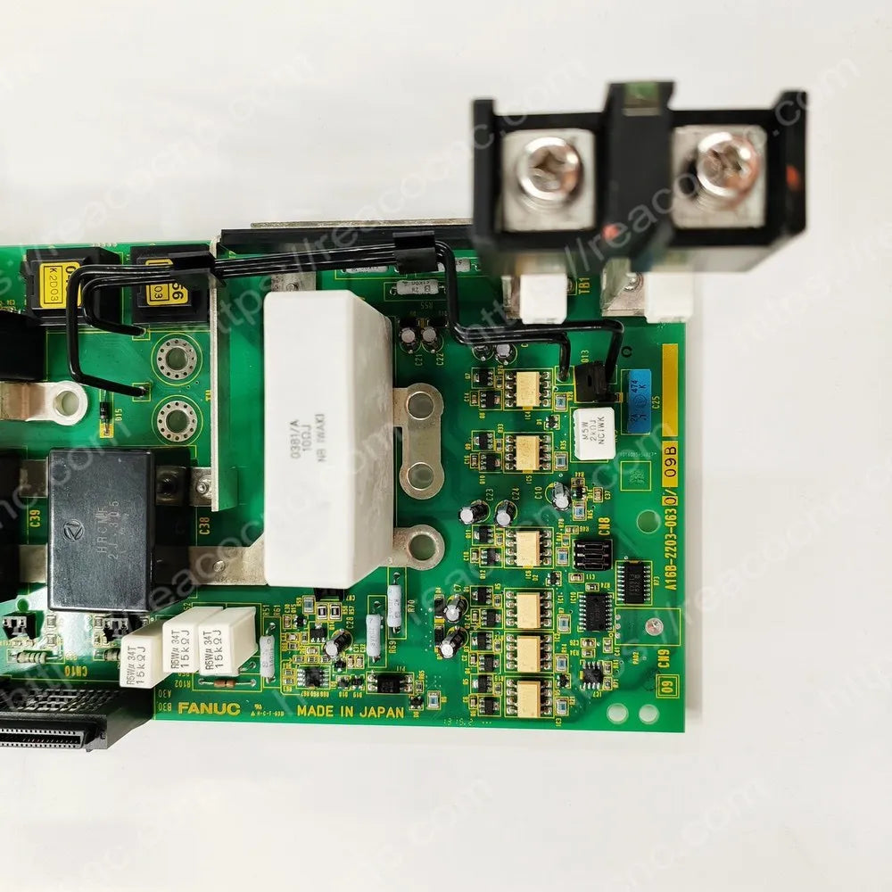 FANUC A16B-2203-0630 power board part number label