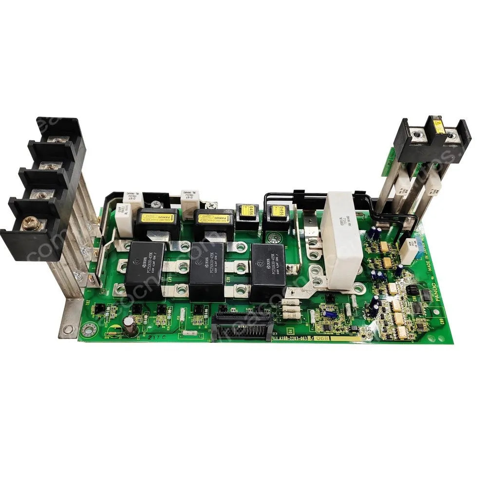 FANUC A16B-2203-0632 alpha iPS 37 power supply wiring PCB main view