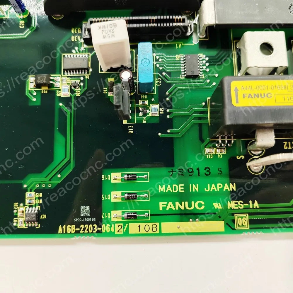 FANUC A16B-2203-0642 PCB model and revision label
