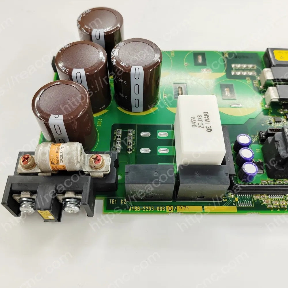 FANUC A16B-2203-0660 power board model and revision label