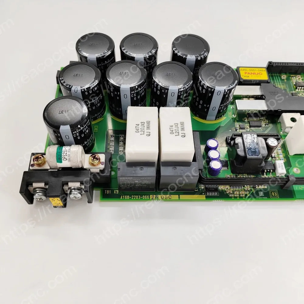 FANUC A16B-2203-0662 power board model and revision label