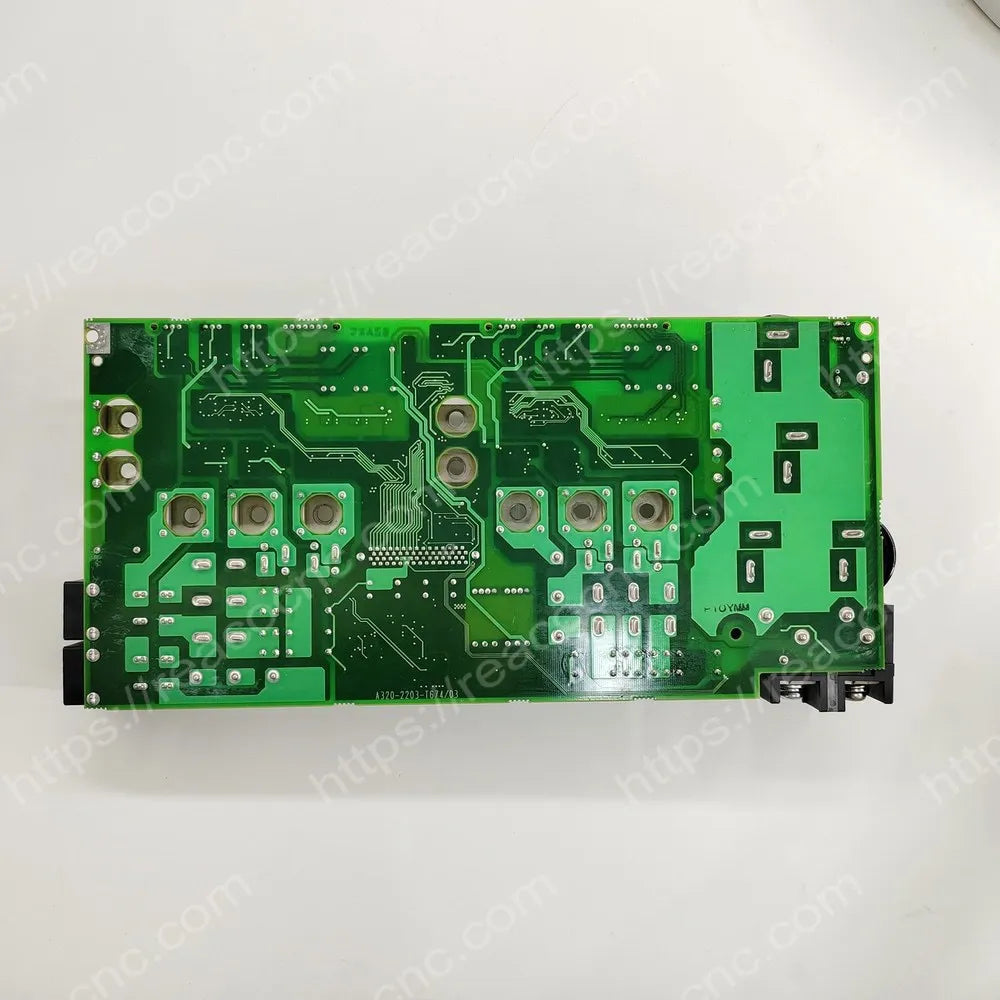 FANUC A16B-2203-0673 servo wiring PCB rear view