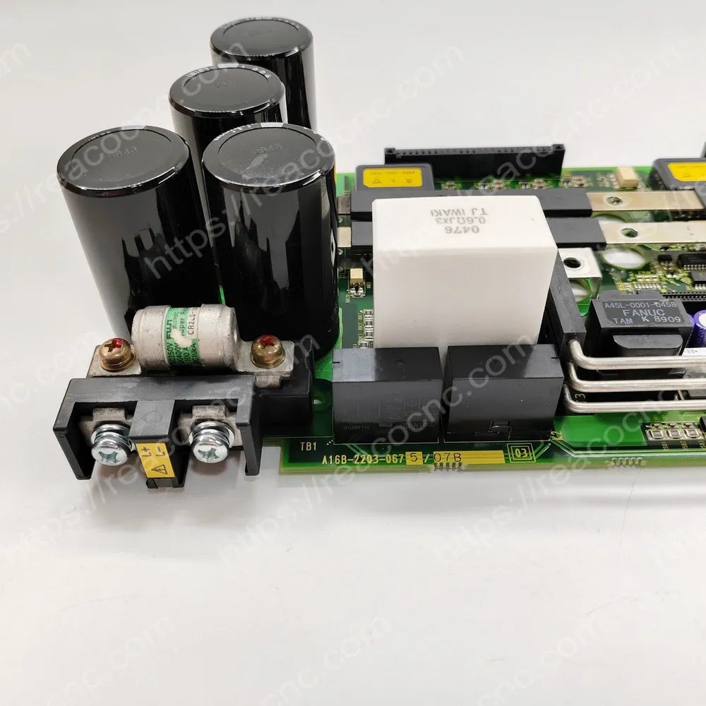 FANUC A16B-2203-0675 PCB model and revision label