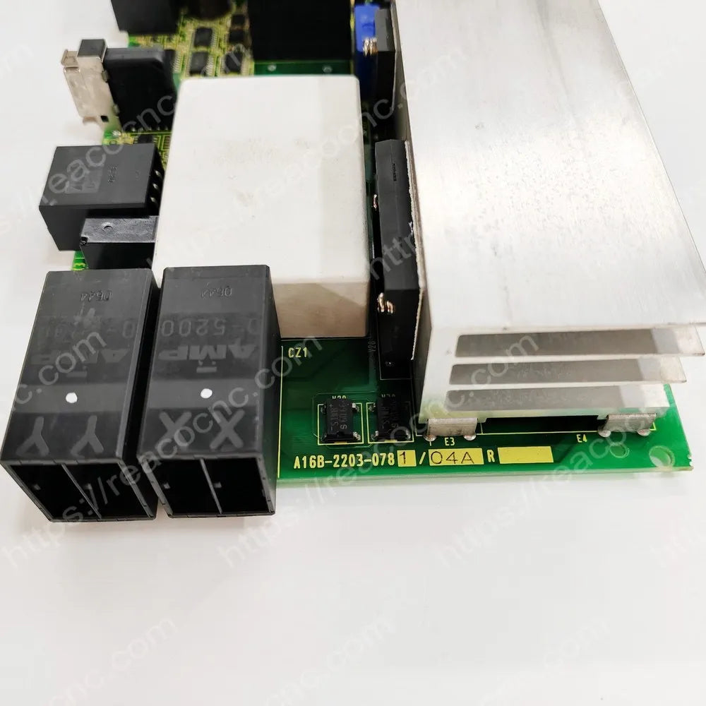 FANUC A16B-2203-0781 power supply PCB model and revision label