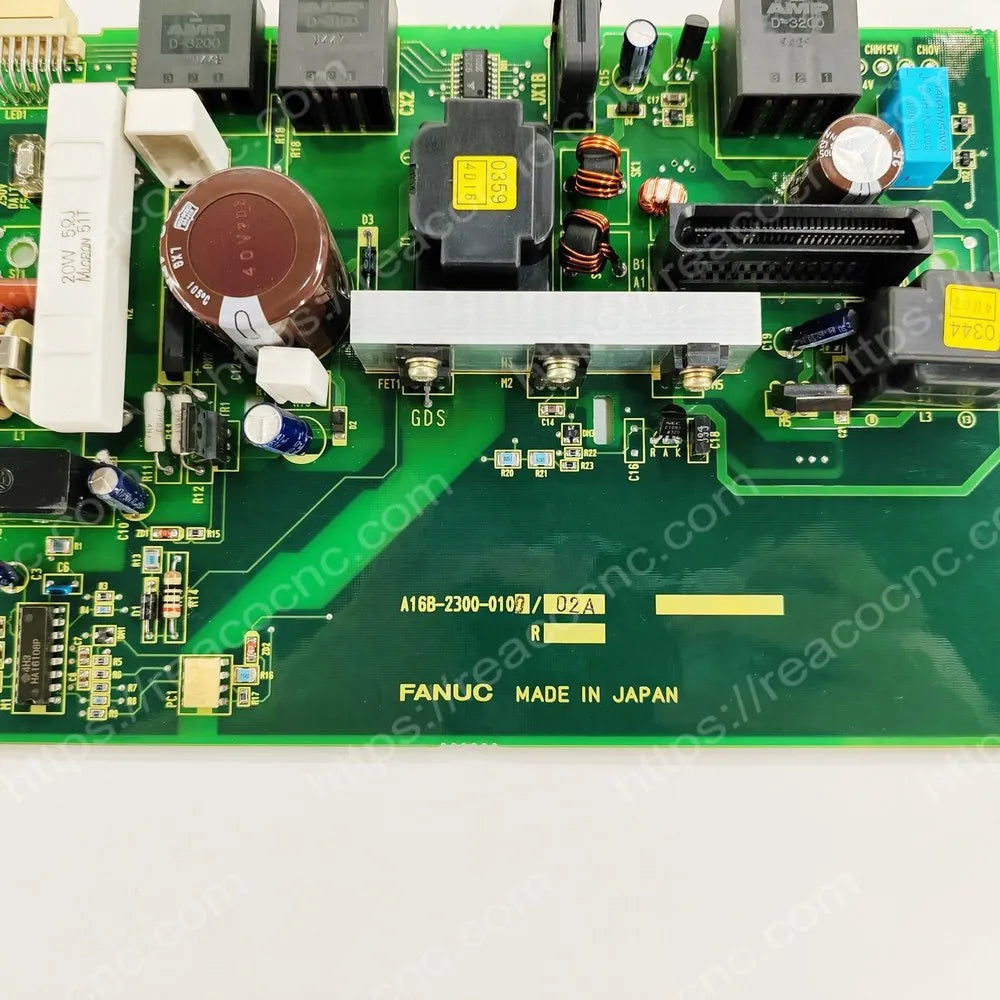 FANUC A16B-2300-0100 control PCB model and revision label