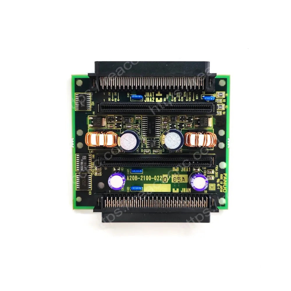 FANUC A20B-2100-0220 two-slot CNC backplane PCB main view