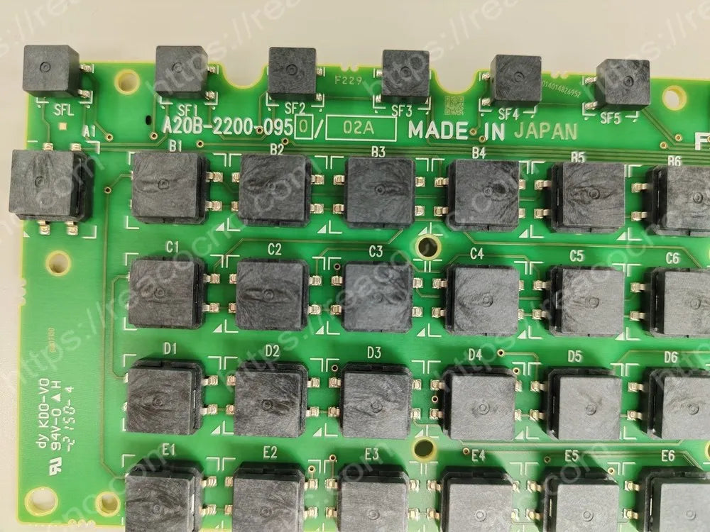 FANUC A20B-2200-0950 keyboard board model and revision label