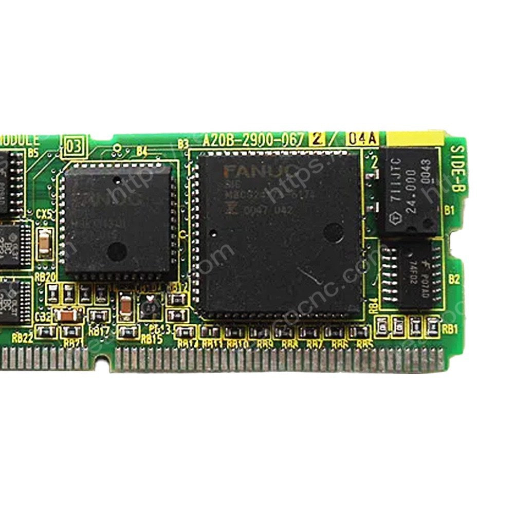 FANUC A20B-2900-0672 spindle control module model label view