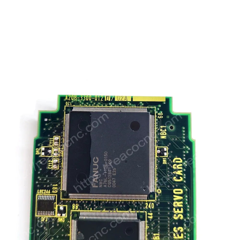 FANUC A20B-3300-0120 axis control card model and revision label