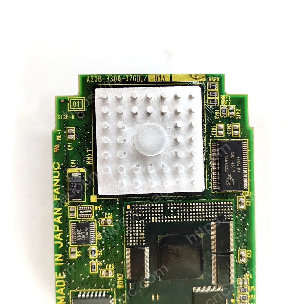 FANUC A20B-3300-0260 CPU card model and revision label