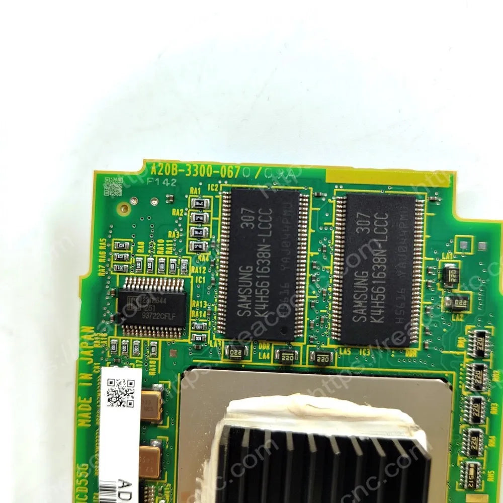 FANUC A20B-3300-0670 GUI card model and revision label