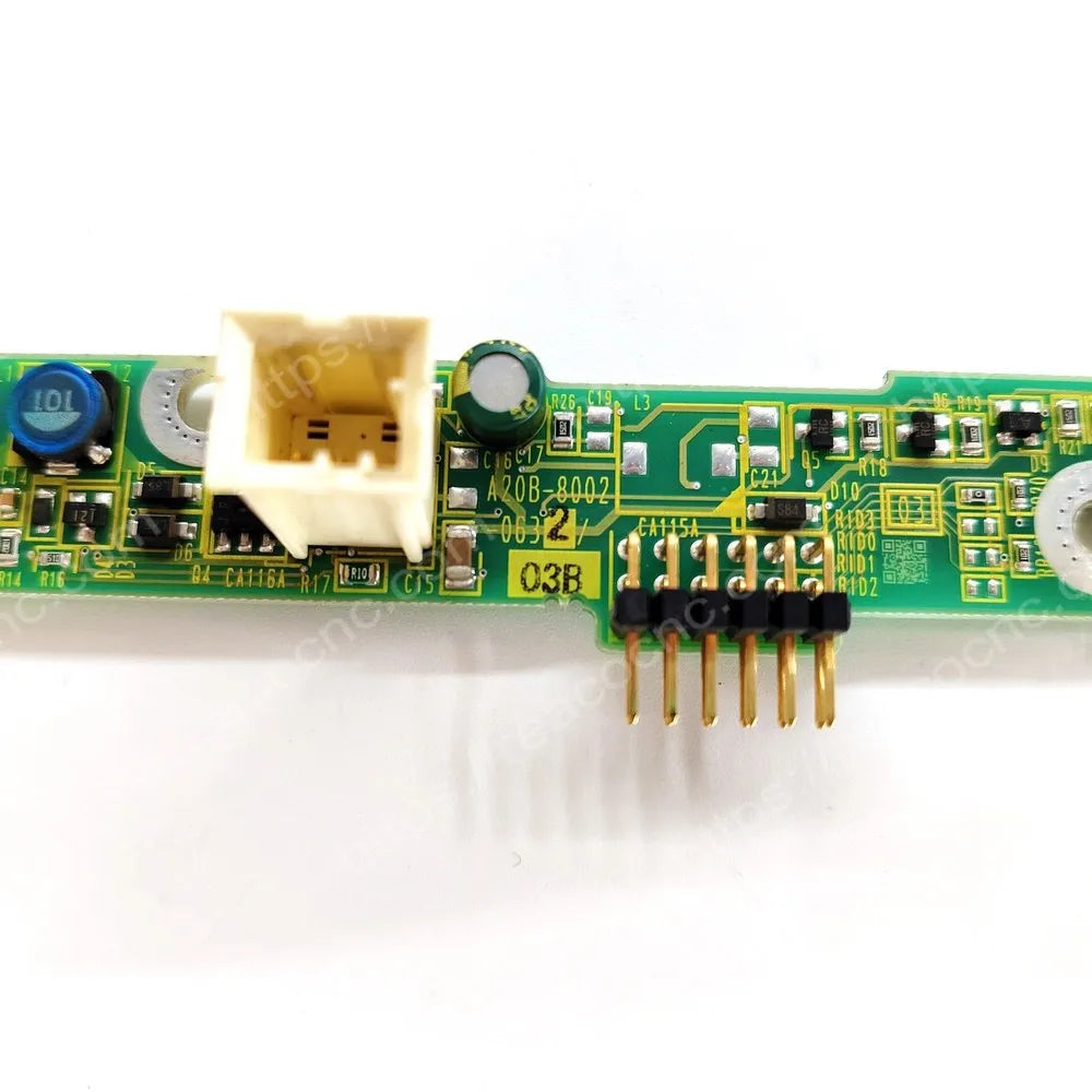 FANUC A20B-8002-0632 inverter board model and revision label