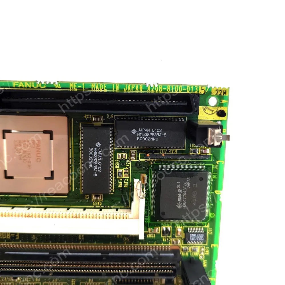 FANUC A20B-8100-0135 motherboard model and revision label
