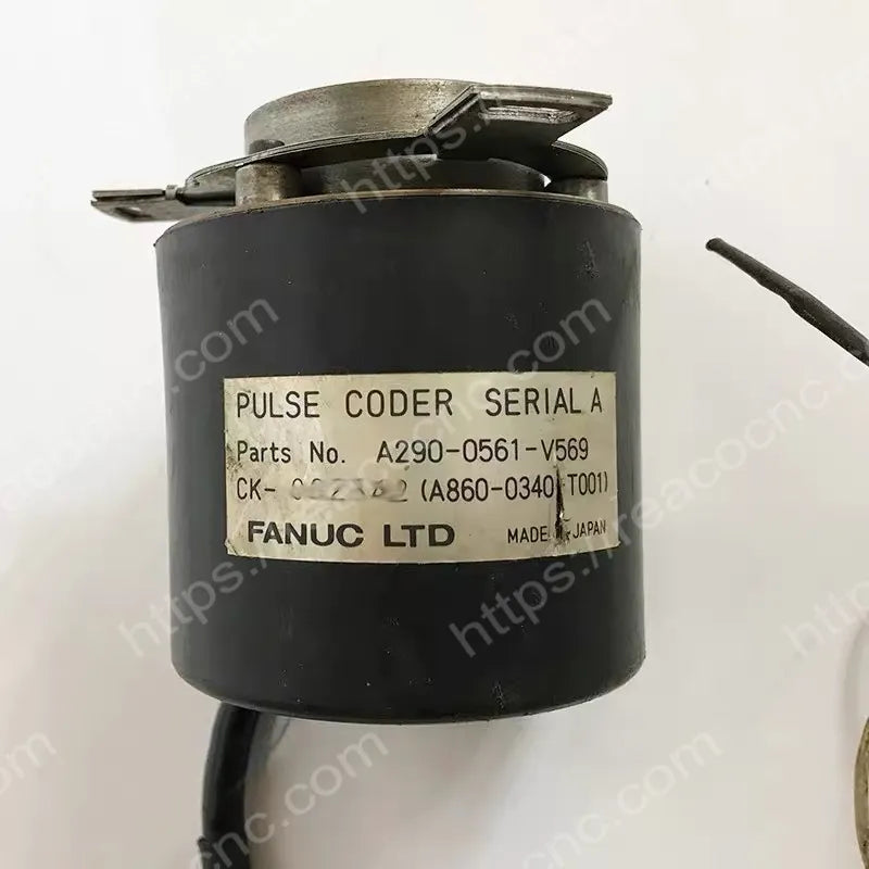 FANUC A8600340T001 Serial A encoder identification nameplate