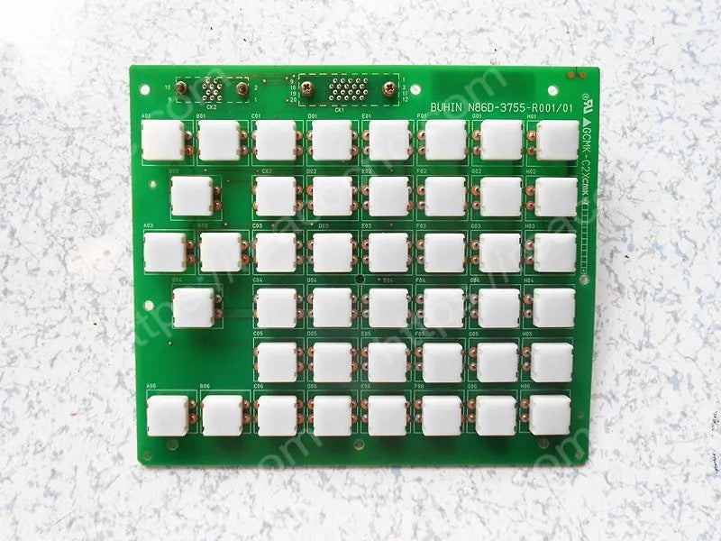 FANUC A86L-0001-0235 44-key CRT MDI keyboard PCB main view