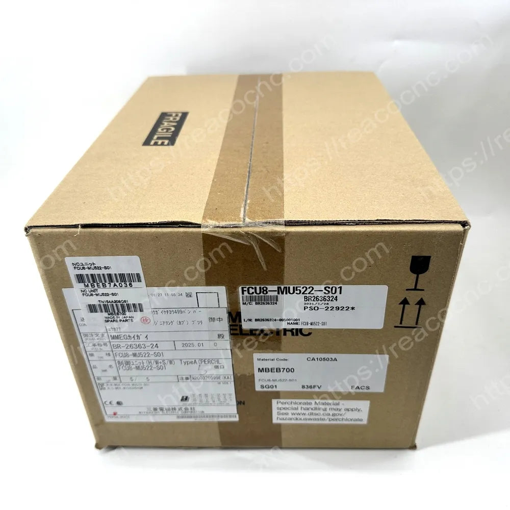 FCU8-MU522-S01 Mitsubishi CNC control unit model nameplate