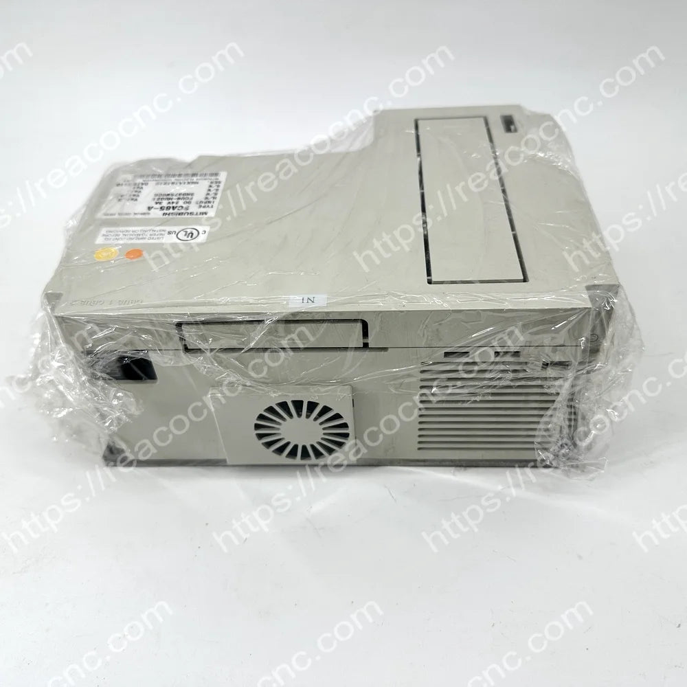 Mitsubishi FCA65-A CNC control unit rear mounting and connector view