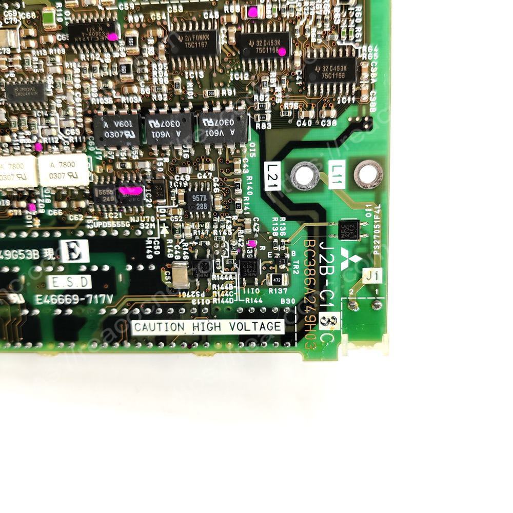 Mitsubishi J2B-C13C PCB board model label view