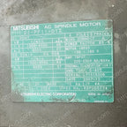 Mitsubishi SJ-PF11-01Z spindle motor ratings and model nameplate