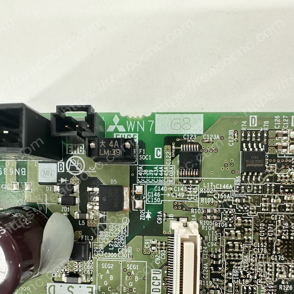 Mitsubishi WN768 model marking and PCB identification detail